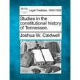 thumbnail image 1 of Studies in the Constitutional History of Tennessee. (Paperback), 1 of 1
