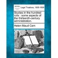 thumbnail image 1 of Studies in the Hundred Rolls: Some Aspects of the Thirteenth-Century Administration. Paperback, 1 of 1