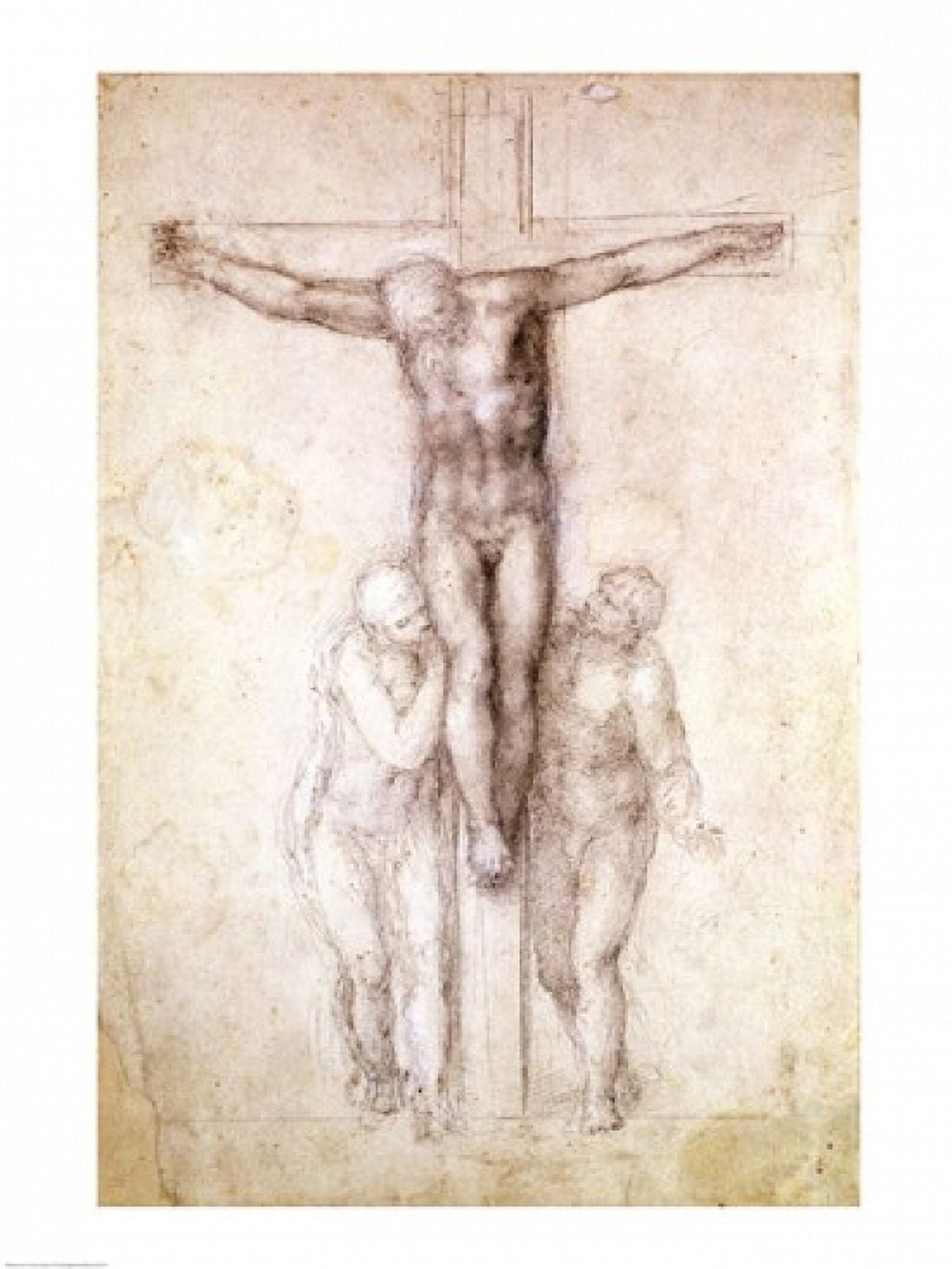 Studies of hands and an arm Canvas Art - Michelangelo Buonarroti (18 x 24)