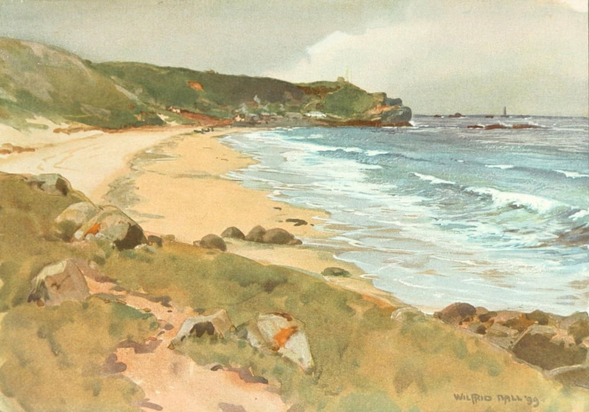 Studio 1900 20-22 Sennen Cove Cornwall Canvas Art - Wilfrid Ball (24 x 36)
