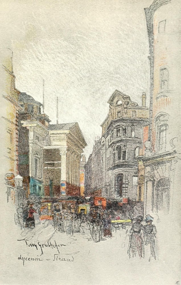Studio 1902 Lyceum The Strand London Canvas Art - Tony Grubhofer (24 x 36)