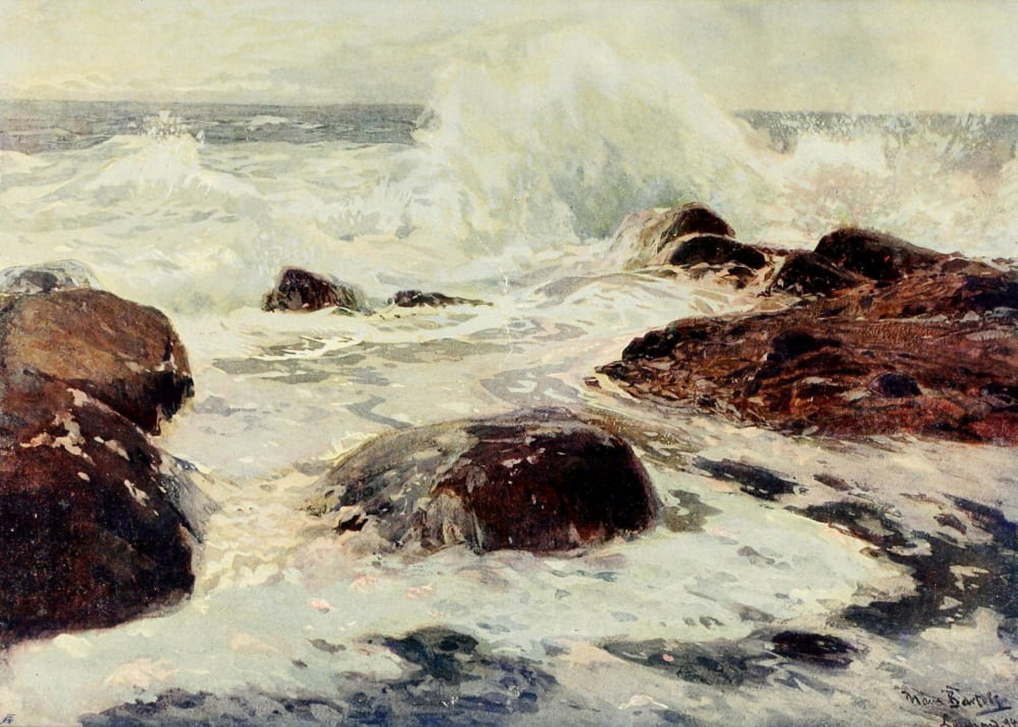 Studio 1904 Breakers at Lands End Canvas Art - Hans Von Bartel (18 x 24)
