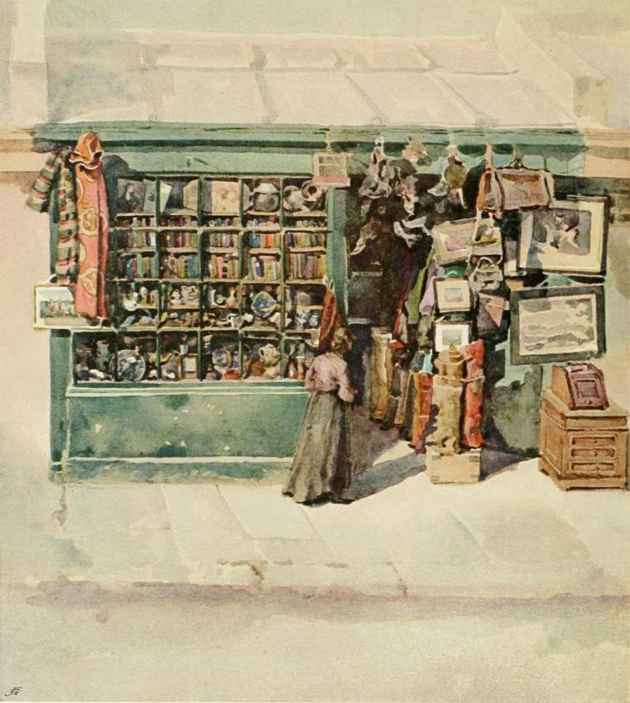 Studio 1905 Little Antiques Shop Canvas Art - Dorothy Osborn (18 x 24)