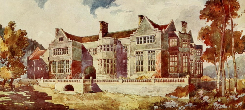 Studio 1905 Maesycrugiau Manor Carmarthenshire Canvas Art - Arnold Mitchel (18 x 24)