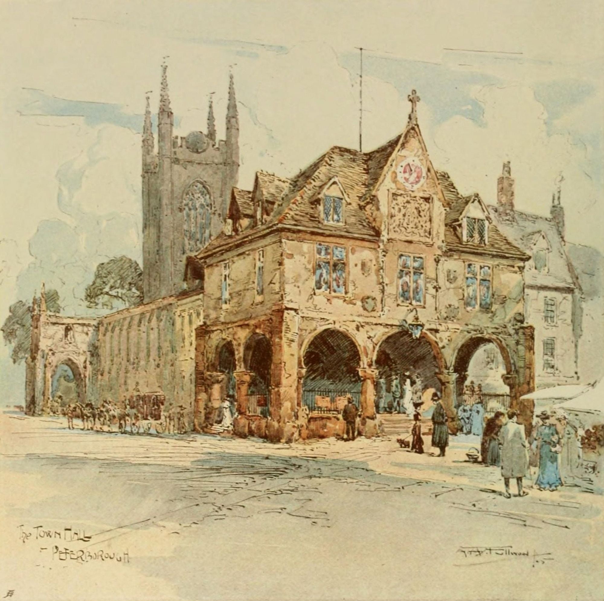 Studio 1912 Peterborough Town Hall Canvas Art - Albert H Fullwood (18 x 24)
