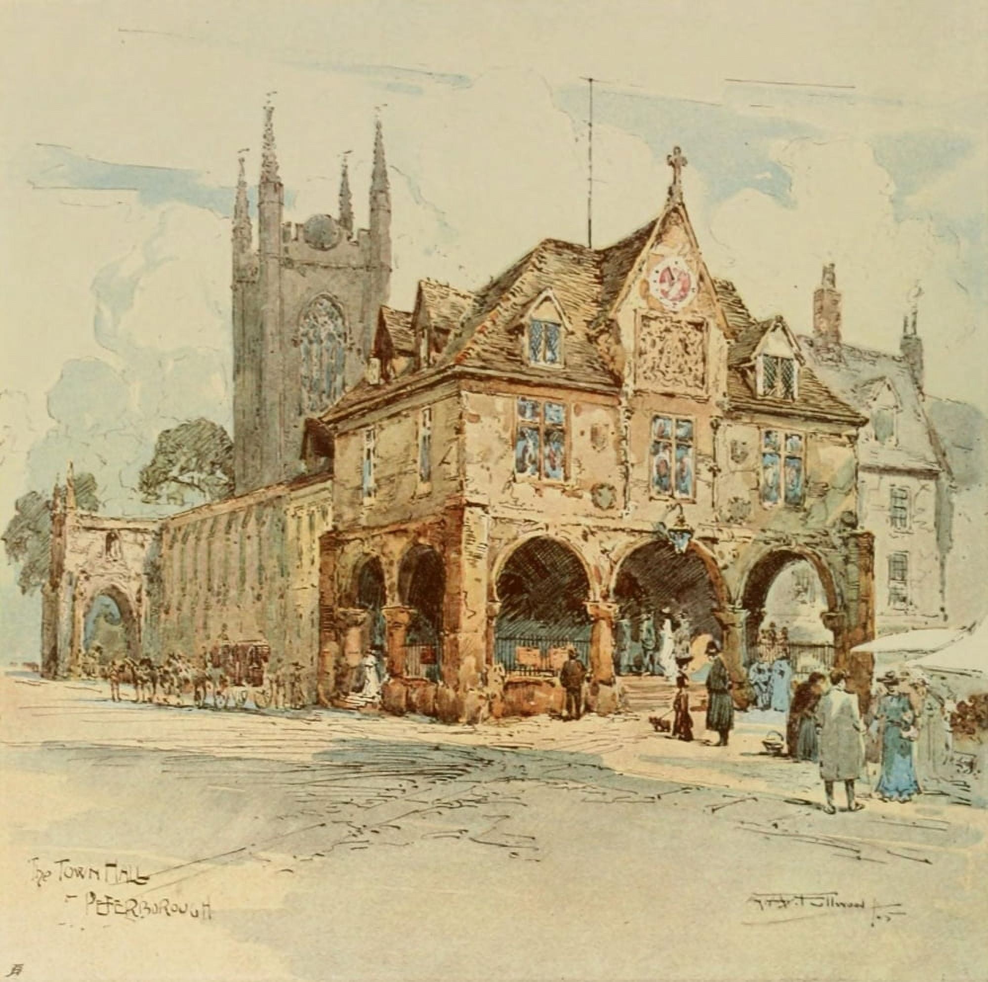 Studio 1912 Peterborough Town Hall Canvas Art - Albert H Fullwood (24 x 36)