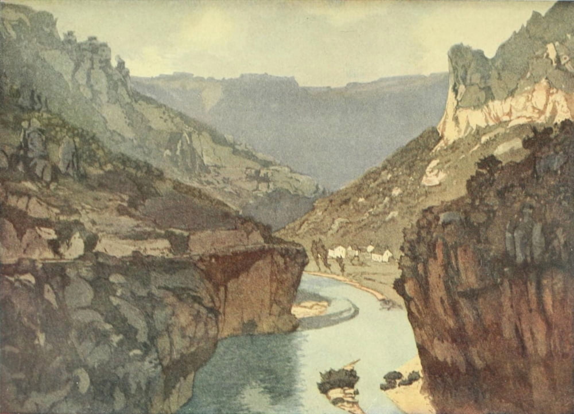 Studio 1914 Gorges of the Tarn Lake District Canvas Art - Edward Louis Laurenson (24 x 36)