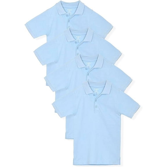Studio 3 Boy’s - 4-Pack School Uniform Short-Sleeve Pique Polo Shirts