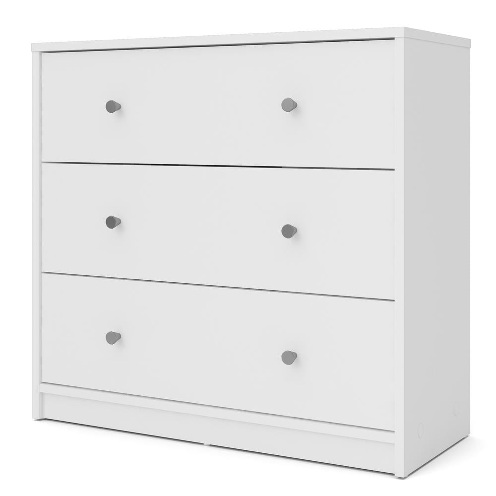 White 3 outlet drawer dresser walmart