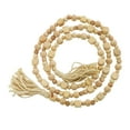 thumbnail image 1 of Studio 350 Bohemian Natural Wood Bead Garland with Cotton Tassels - 80 x 1 Natural - Mixed Bead, 1 of 5