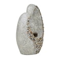 thumbnail image 1 of Studio 350 Gray Fiberglass Indoor Outdoor Planter with Stone Mosaic Design 8"W x 15"L x 16"H - Grey - Heart, 1 of 5