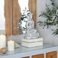 thumbnail image 1 of Studio 350 Silver Resin Bohemian Buddha Sculpture 8 x 5 x 12, 1 of 5
