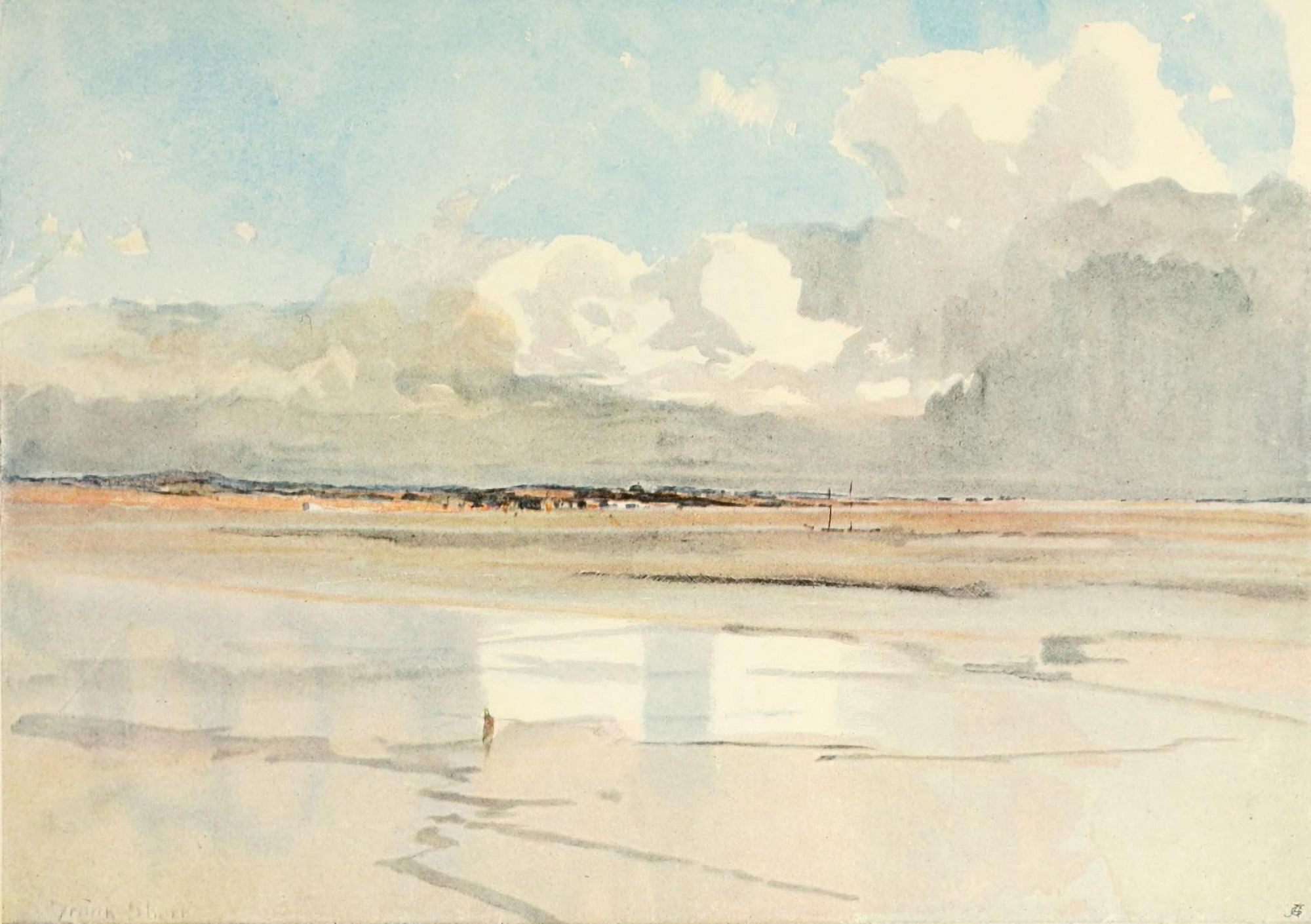 Studio 38 1906 The Estuary of the Dee Canvas Art - Frank Short (18 x 24)