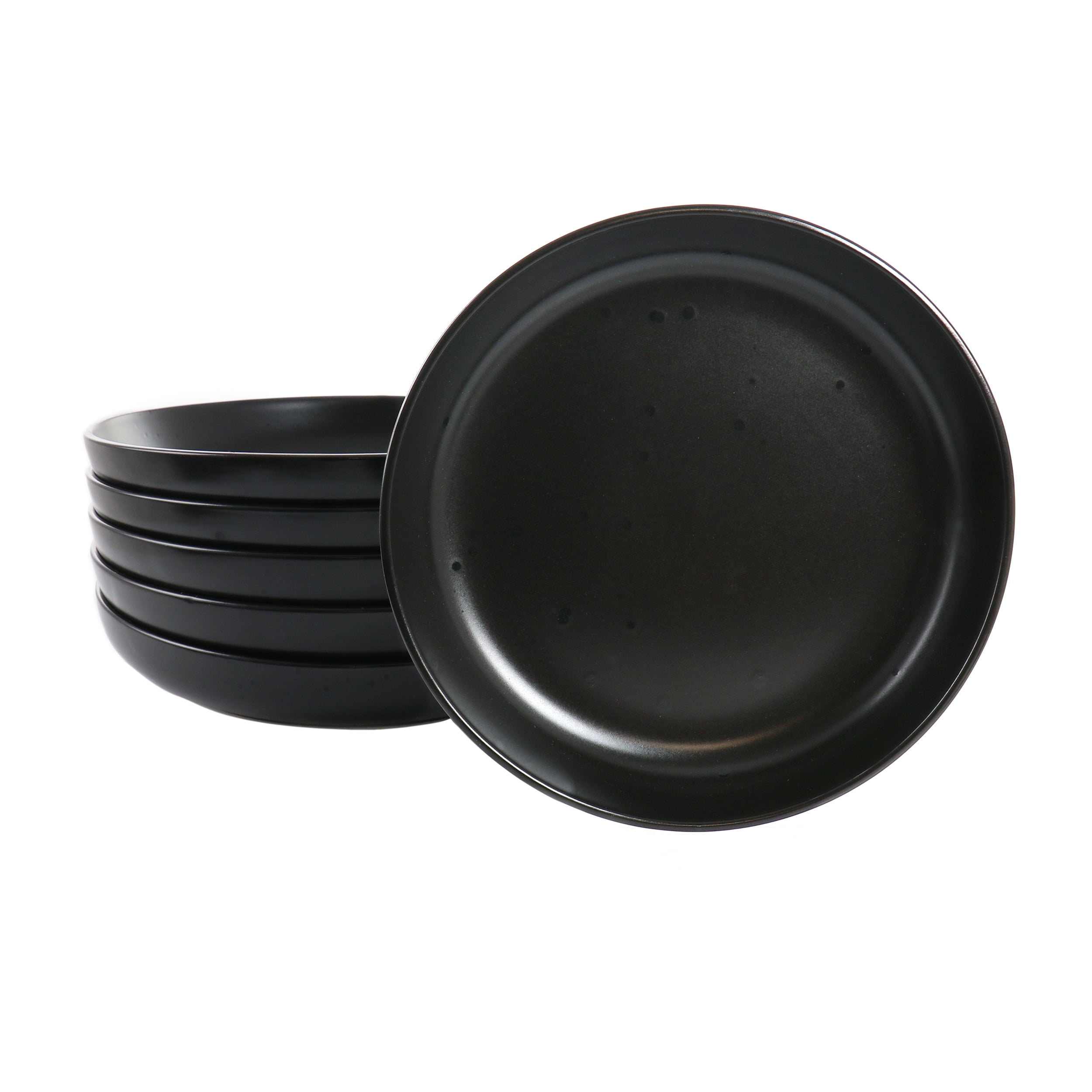 Studio 3B Mio 6 Piece Stoneware 7.5 Inch Bowls in Coal