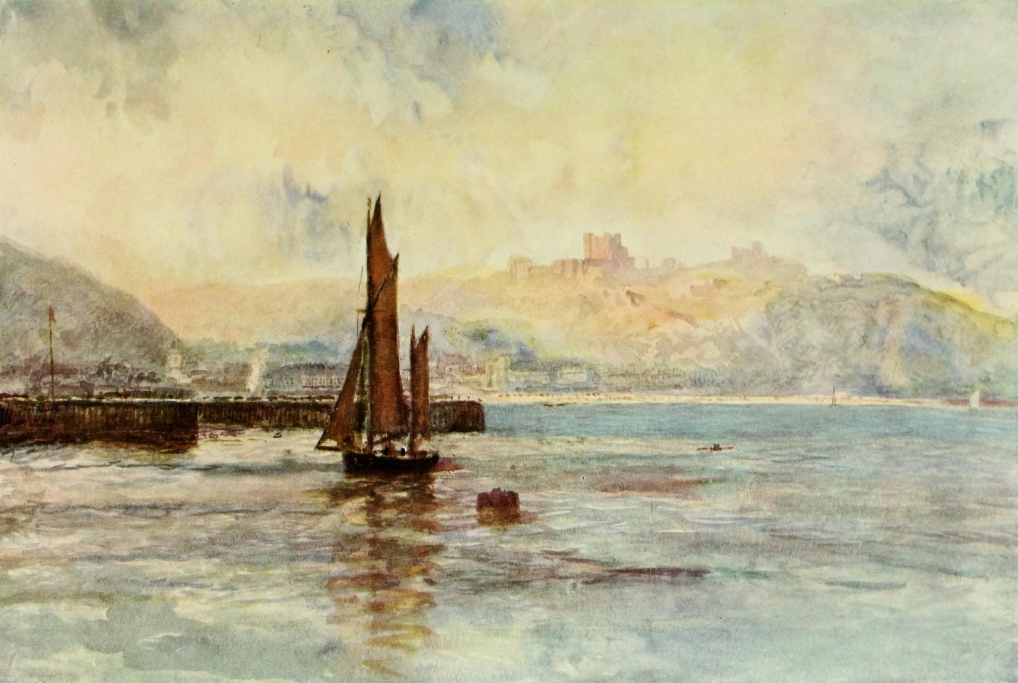 Studio 43 1908 Dover (evening) Canvas Art - J Buxton Knight (18 x 24)