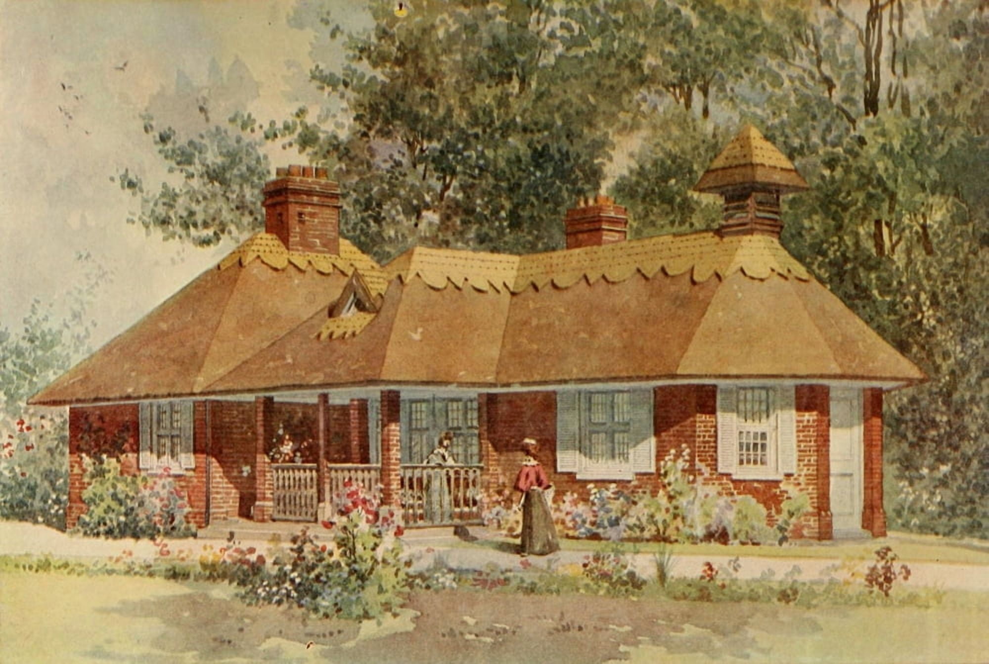 Studio 46 1909 Dairy cottage on Canwell Estate Canvas Art - CMC Armstrong (18 x 24)