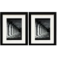 thumbnail image 1 of Studio 500 Value 2-Pack, 12x16" Smooth Wide Contemporary Picture Frames with Off White Mat Board for 8x12" Photos, Black, 1 of 3