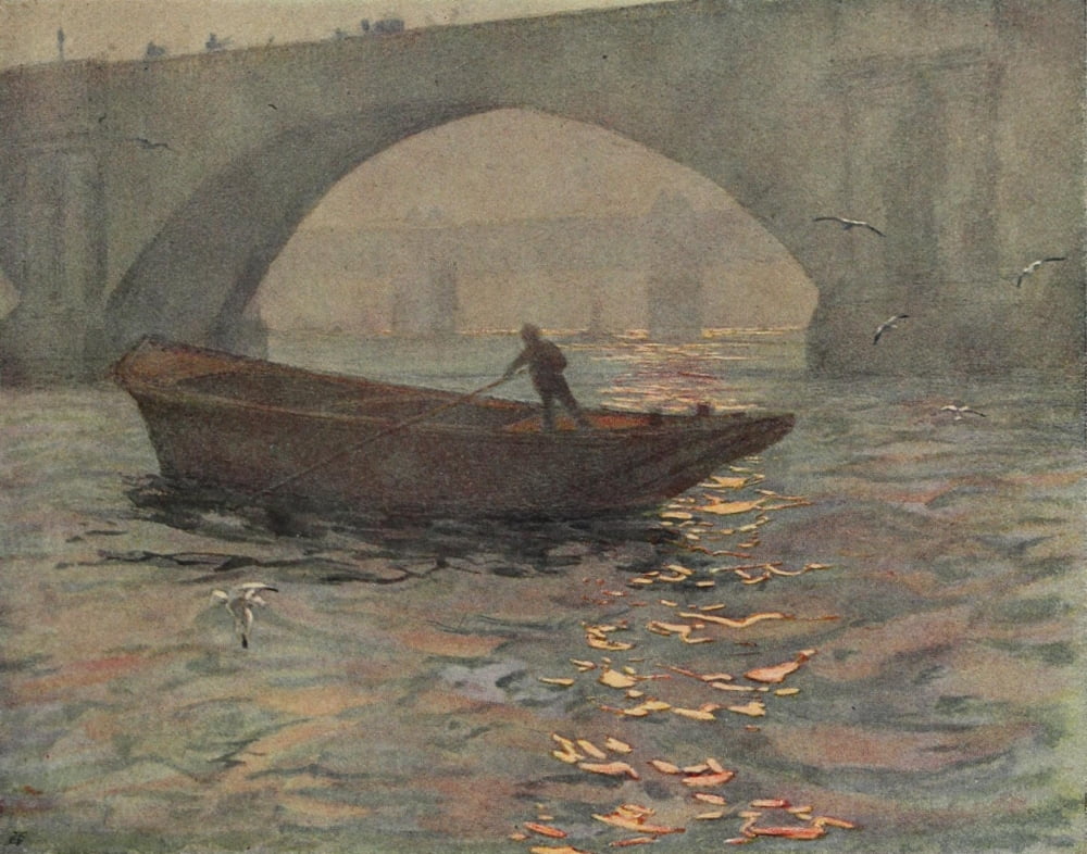 Studio 53 1911 Waterloo Bridge Canvas Art - Edward Louis Laurenson (24 x 36)