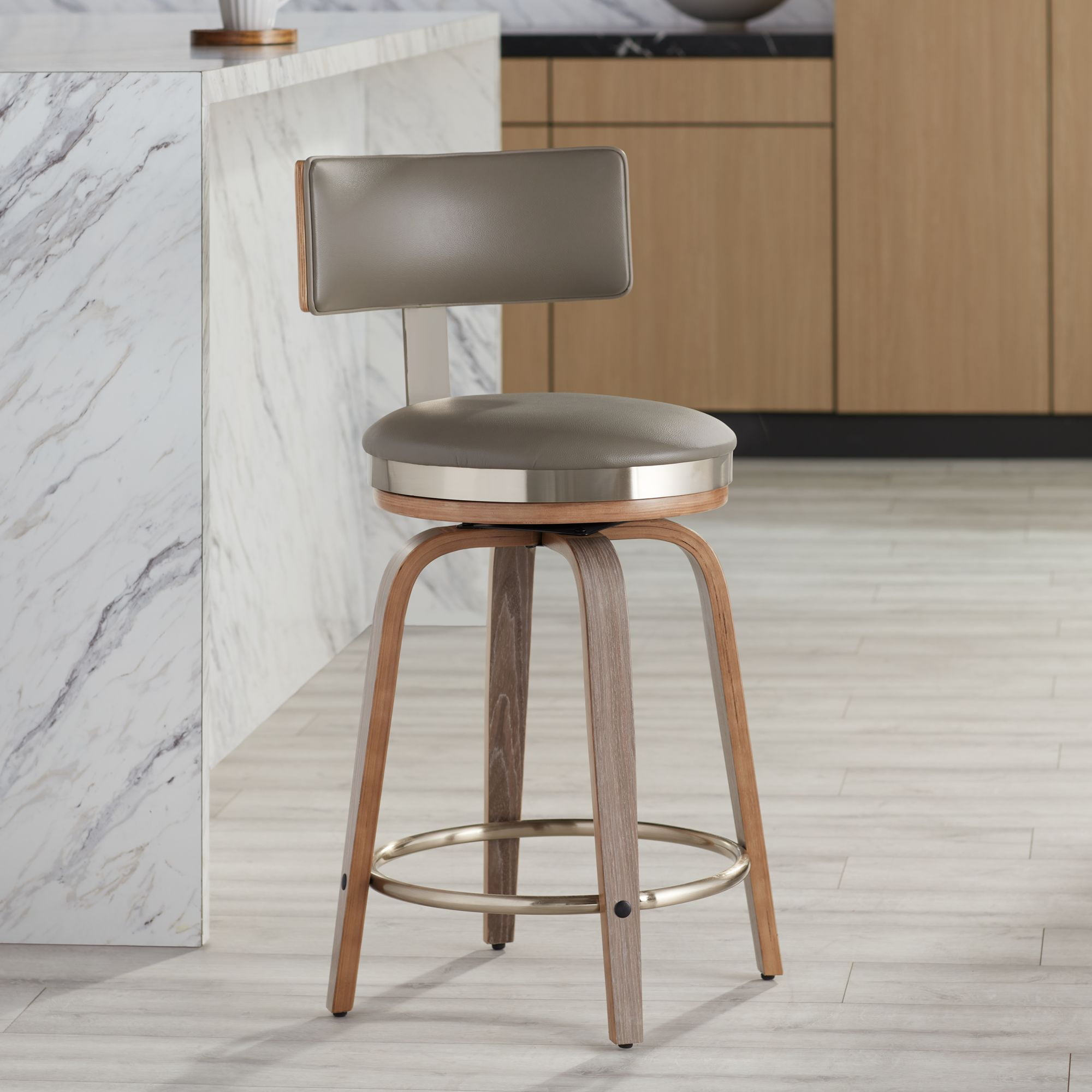 Low back online swivel counter stool