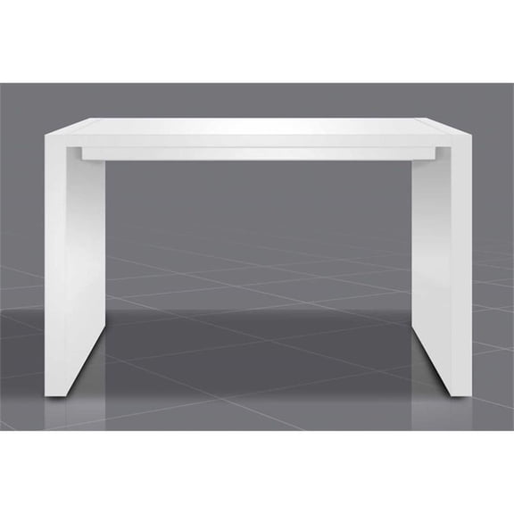 Studio 55D Velia Storage Pub Table, White