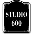 thumbnail image 1 of Studio 600 BLACK Aluminum Composite Sign, 15"x18", 1 of 9