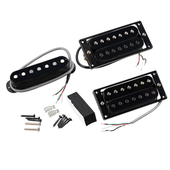 Studio 7 String Black Pickup Assembly Offering Broad Instrument Compatibility and Anti Interference Technology