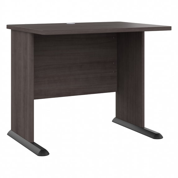 Studio A 36W Small Computer Desk in Storm Gray - Engineered Wood