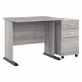 thumbnail image 1 of Studio A 36W Small Computer Desk with Drawers in Platinum Gray - Engineered Wood, 1 of 7