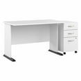 thumbnail image 1 of Studio A 48W Computer Desk with Drawers in White - Engineered Wood, 1 of 7