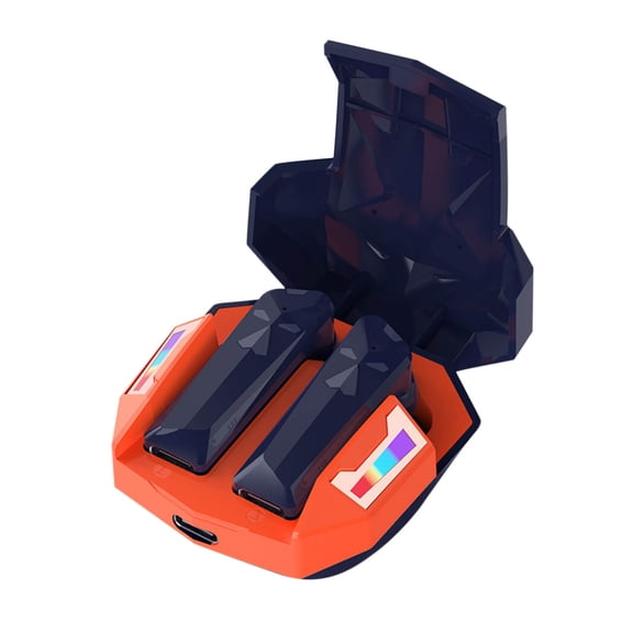 Studio Buds - True Wireless Noise Cancelling Earbuds - Compatible with IOS & Android, Built-in Microphone, IPX4 Rating, Sweat Resistant Earphones, Class 1 Bluetooth Headphones(Orange)