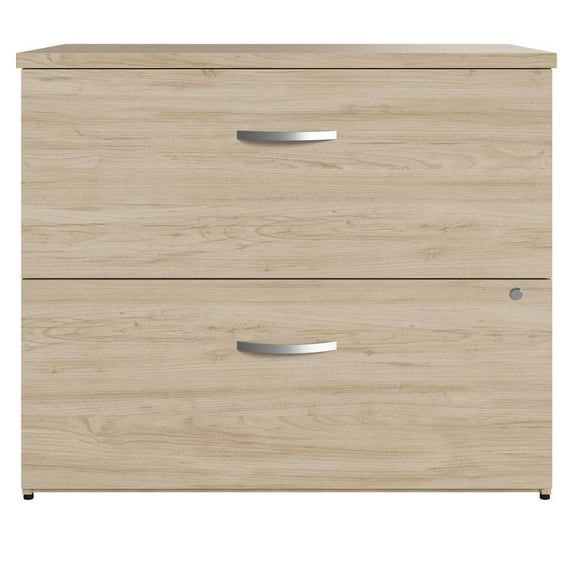 Studio C 2 Drawer Lateral File Cabinet in Natural Elm - Engineered Wood
