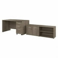 thumbnail image 1 of Studio C 60W Desk with Storage and Drawers in Modern Hickory - Engineered Wood, 1 of 6