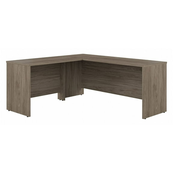 Studio C 72W L Shaped Desk with 42W Return in Modern Hickory - Engineered Wood