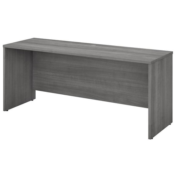 Studio C 72W x 24D Credenza Desk in Platinum Gray - Engineered Wood