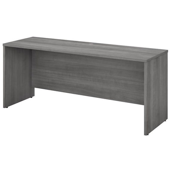 Studio C 72W x 24D Credenza Desk in Platinum Gray - Engineered Wood