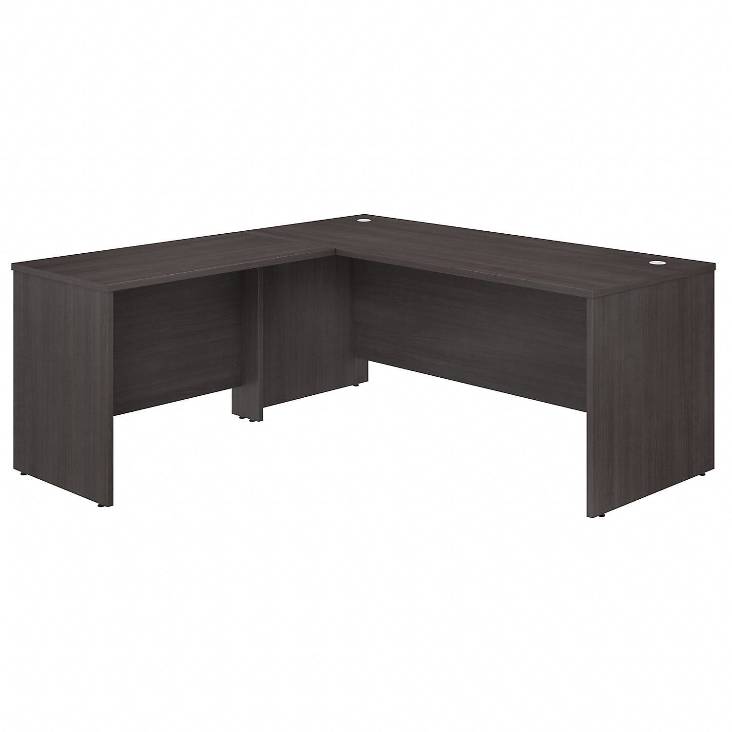Storm Gray L-Shaped Corner Desk with Filing Cabinet