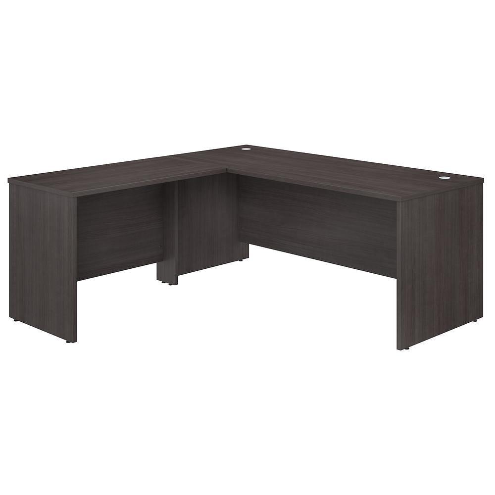 Storm Gray L-Shaped Corner Desk with Filing Cabinet