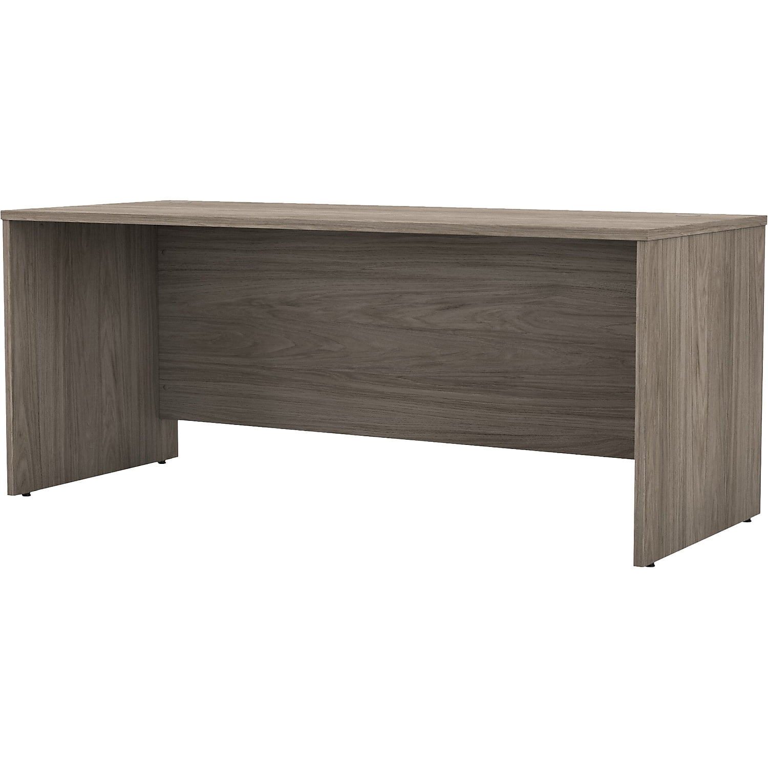 Modern Hickory 72'' Wide Office Desk with Modesty Panel