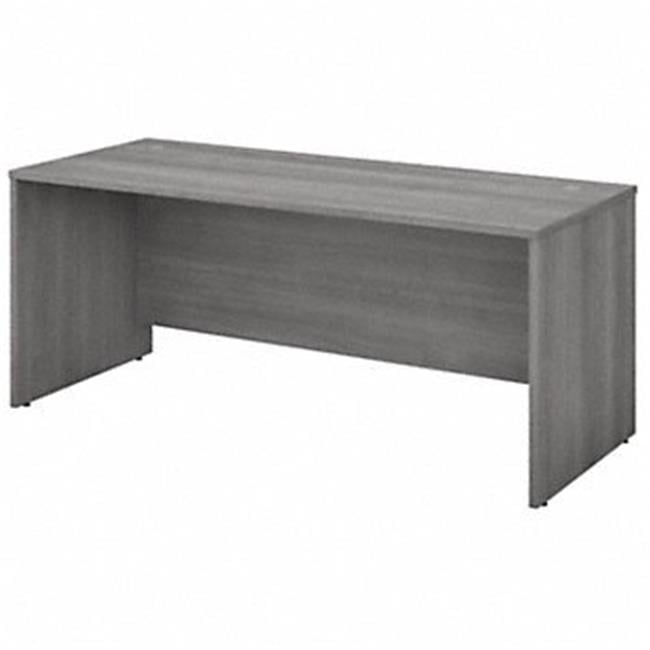 Platinum Gray Laminated Wood U-Shaped Desk with Drawer & Filing Cabinet