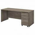 thumbnail image 1 of Studio C 72W x 30D Office Desk with Drawers in Modern Hickory - Engineered Wood, 1 of 9