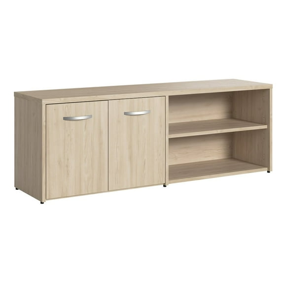 Studio C Low Storage Cabinet with Doors and Shelves