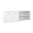 thumbnail image 1 of Studio C Low Storage Cabinet with Doors in White - Engineered Wood, 1 of 8