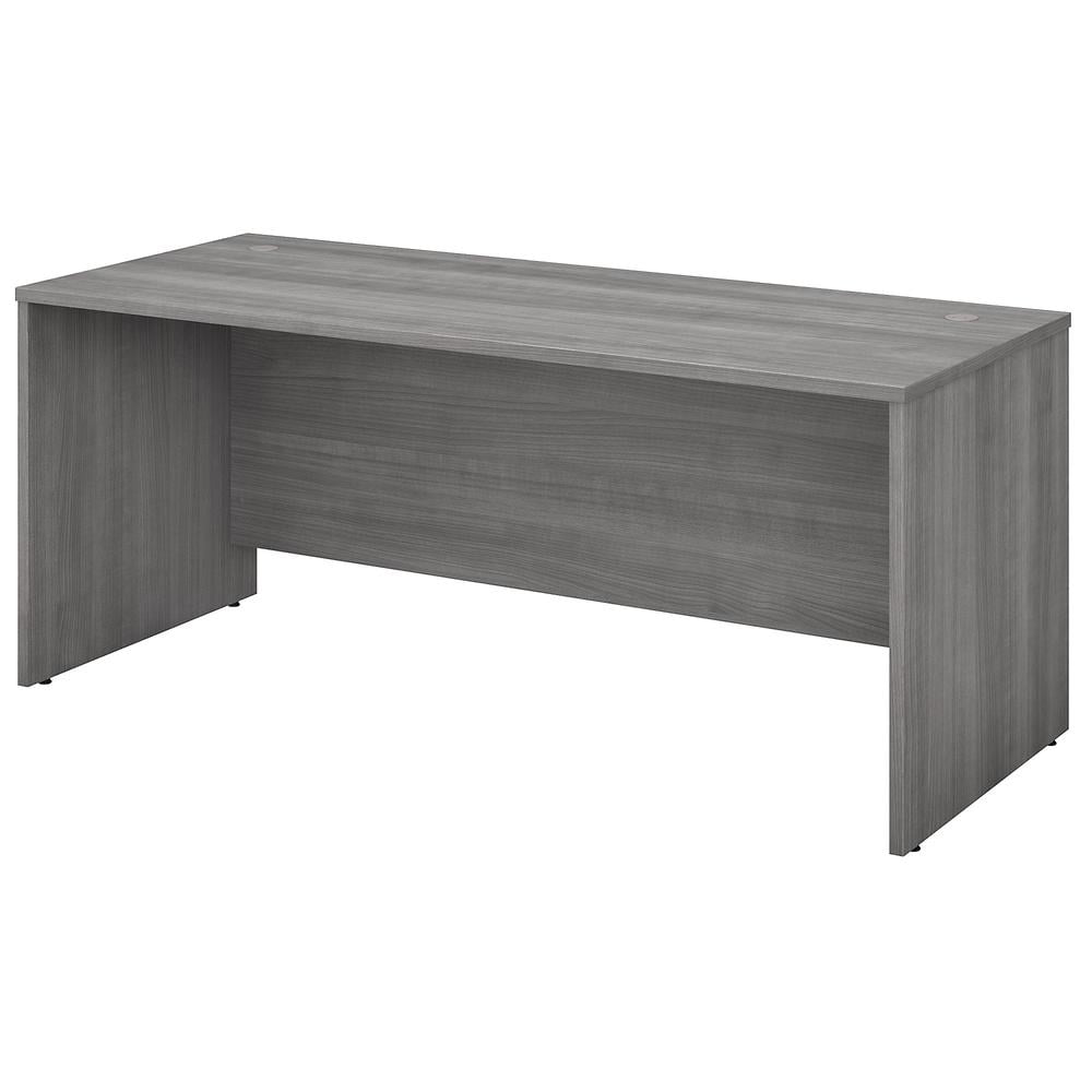 Platinum Gray Laminated Wood U-Shaped Desk with Drawer & Filing Cabinet