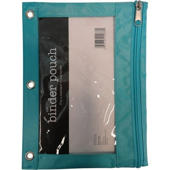 Studio C Solid Color Binder Pouch Teal