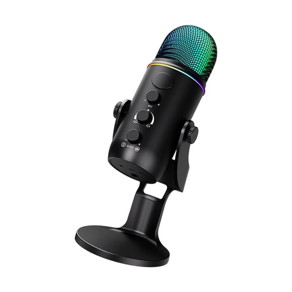 Studio Condenser USB Microphones with Professional Reduction Volumes Control Easy Setups for Voice Recording