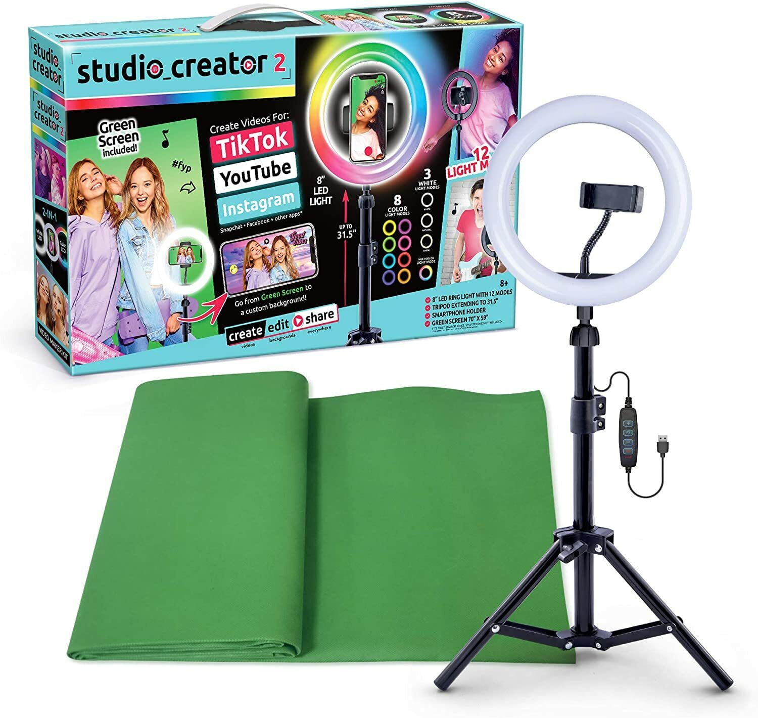 Studio Creator 2 Video Maker Starter Kit Light Stand for Youtube