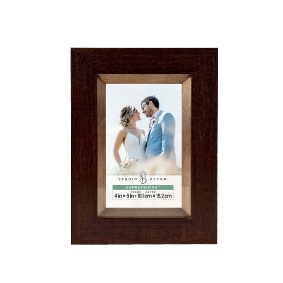 Studio Decor Expressions Madeline Brass Frame - Classic Photo Display, Brass Finish, 4" x 6", 1 Pack