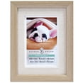thumbnail image 1 of Studio Decor Expressions Tabletop Frame with Natural Linen Mat – Classic Woodgrain Photo Display - Brown - 6" x 8" Frame / 4" x 6" Mat - 1 Pack, 1 of 5