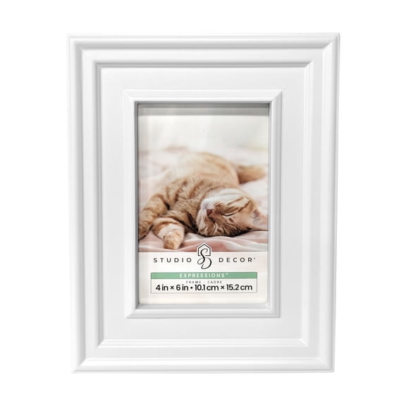 Studio Decor Expressions White Frieze Frame, 6 Pack