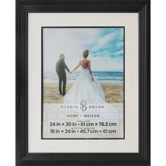 Studio Decor Home Bronze Triple Beaded Frame with Mat, 6 Pack